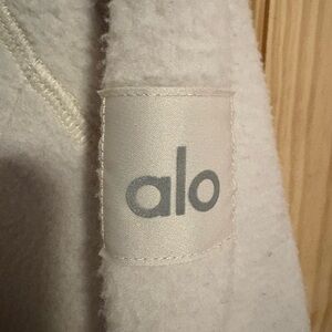 Alo White Fleece crewneck